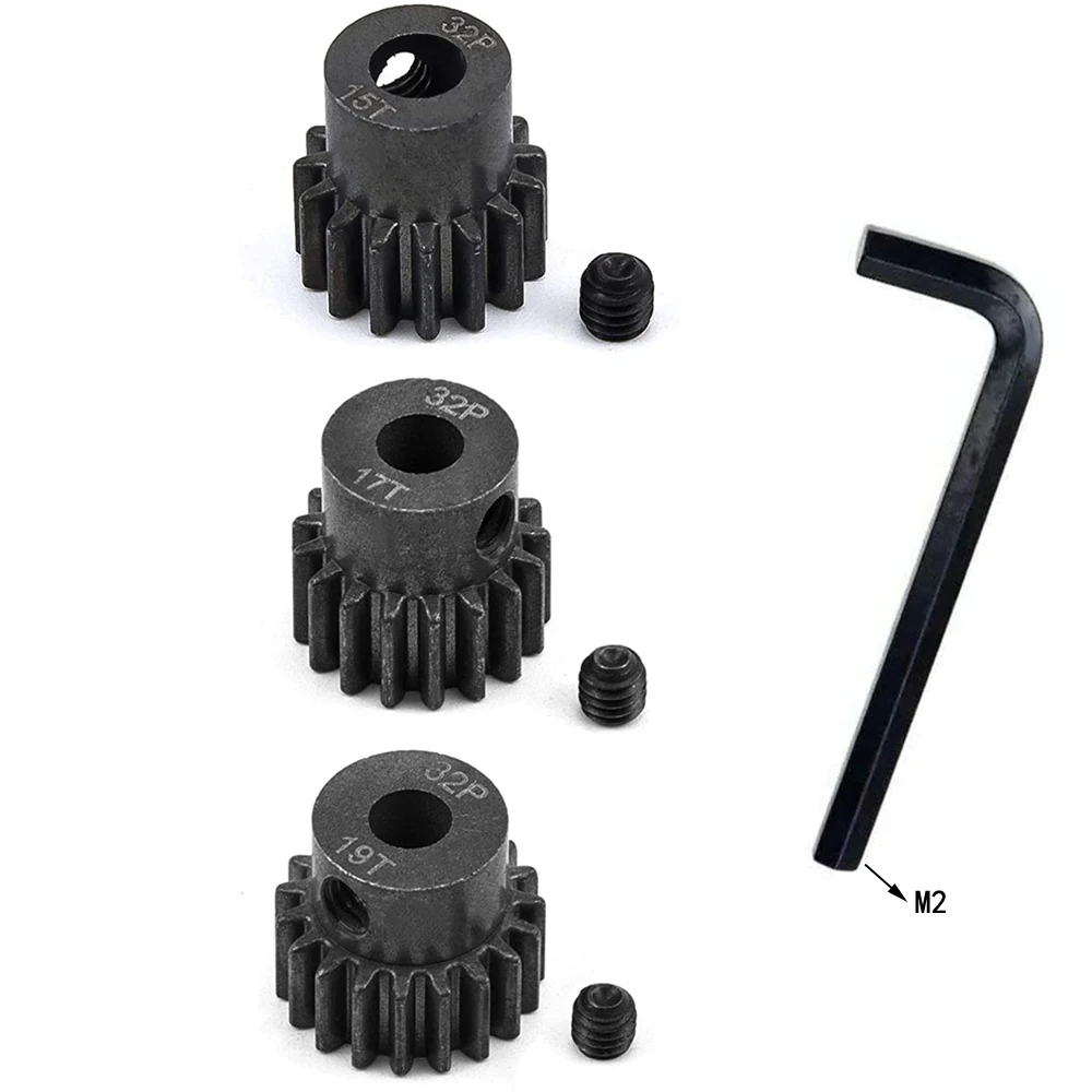 Pignone In Acciaio 15T 17T 19T Pignone 32 Passo Per 1/10 Rc Traxxas Slash 4X4 Vxl Rally Vxl Stampede 4X4 Vxl Fruscio E-Revo T-Maxx