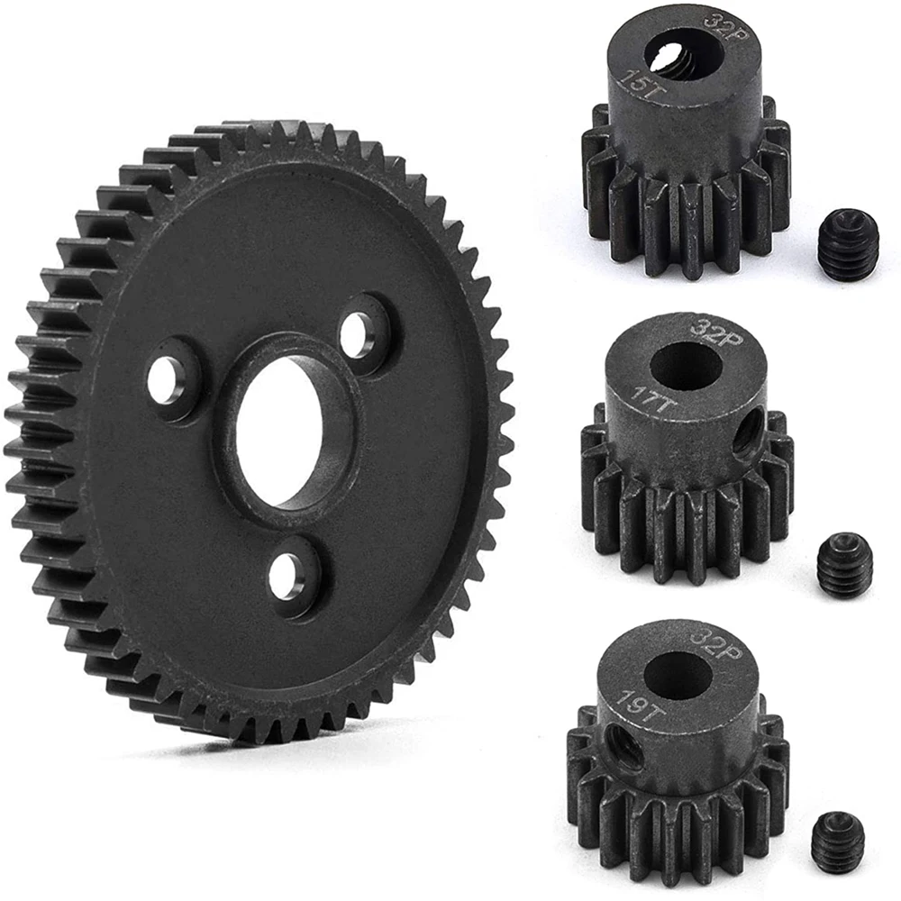 Ingranaggi Pignone Motore In Acciaio 32P 54T 15T 17T 19T Pignone Motore Per Traxxas Slash 4X4 Stampede 4X4 Vxl Fruscio 4X4 E-Revo T-Maxx