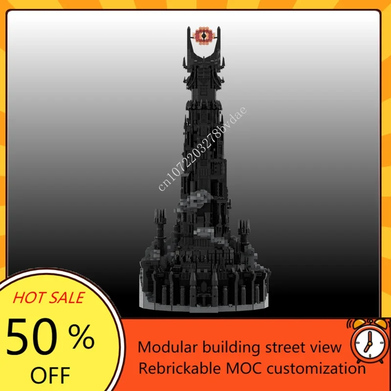 5996 Pz Film King Of Rings Fortezza Della Guerra Lotr Barad-Dur Ucs Scala Orthc Castello Medievale Architettura Building Block Giocattoli