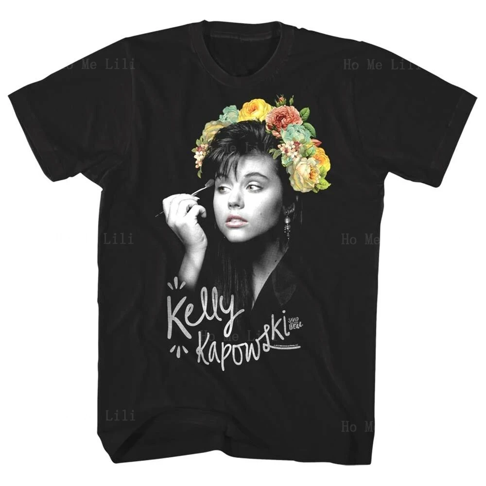 Save By The Bell Kapowski Flower Crown Uomo Donna T-Shirt Oversize