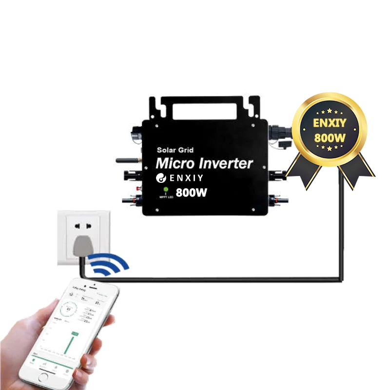 Enxiy Solar Pv Energy System On Grid Tie 800W Microinverter On-Grid