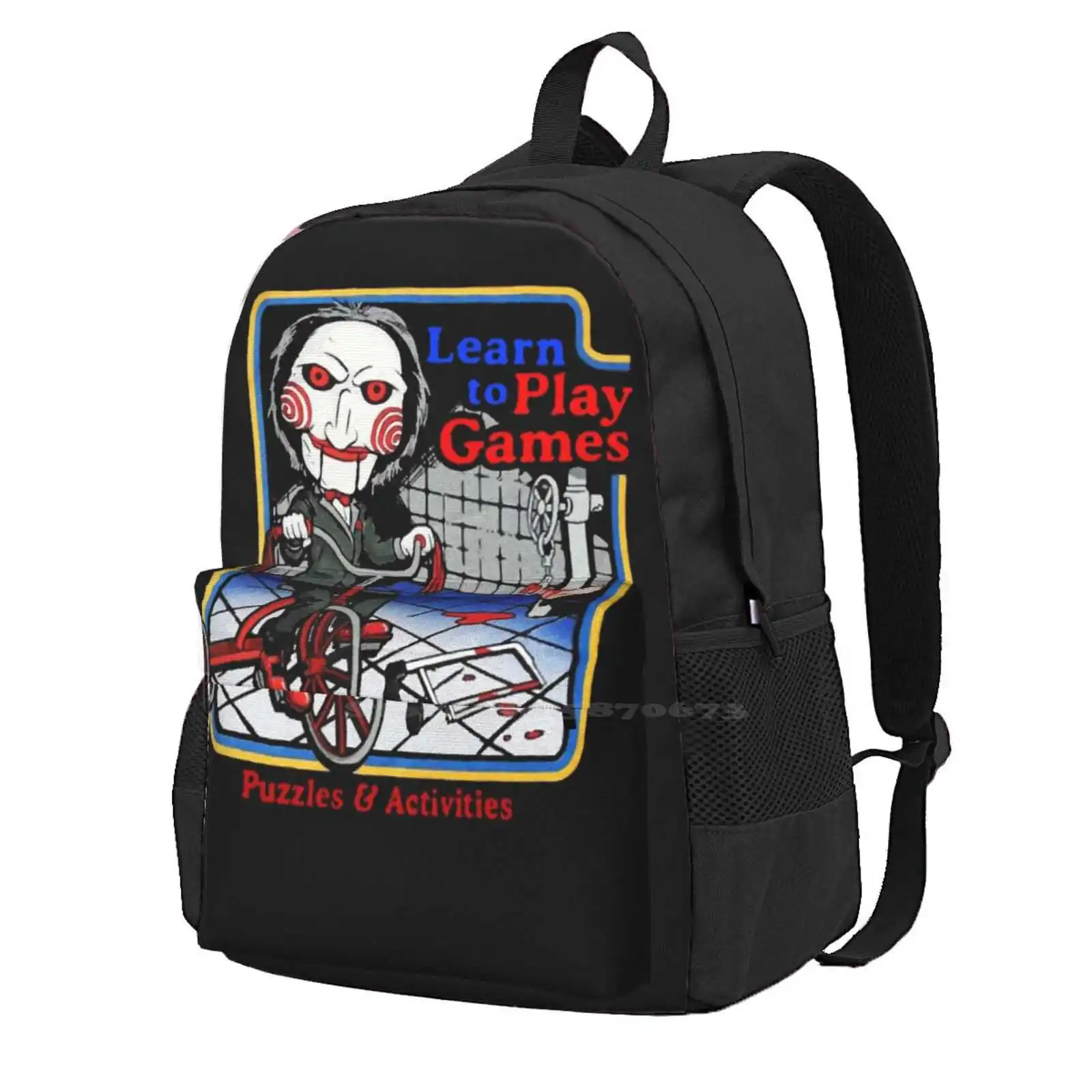 Billy Jig Saw Impara A Giocare Giochi Art Travel Laptop Bagpack Borse Da Scuola Personaggi Horror Jig Saw Billy Spaventoso Hoffman Saw Movie