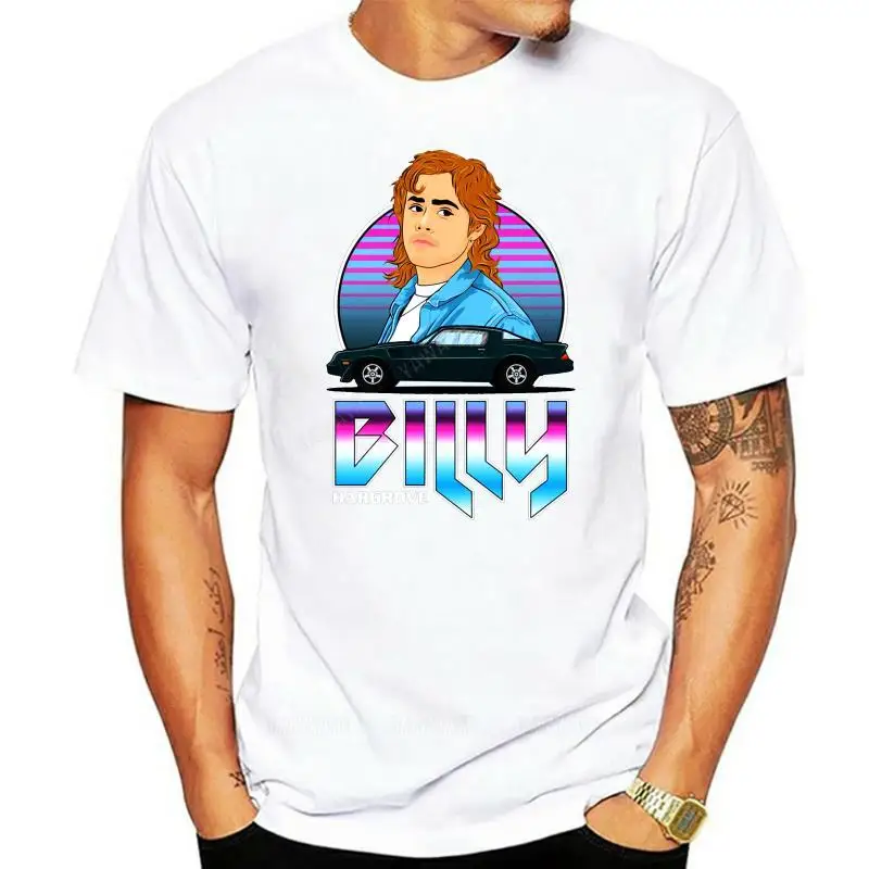 Billy Hargrove Stranger Retro 80'S Metal Dacre Robay Things T-Shirt Unisex T-Shirt Da Uomo T-Shirt Dipinta T-Shirt Da Uomo