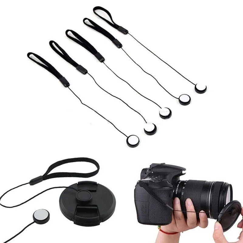 Dslr Copriobiettivo Cap Holder Keeper Strap Cord String Guinzaglio Corda Per Nikon Slr Dslr Digital Film Camera
