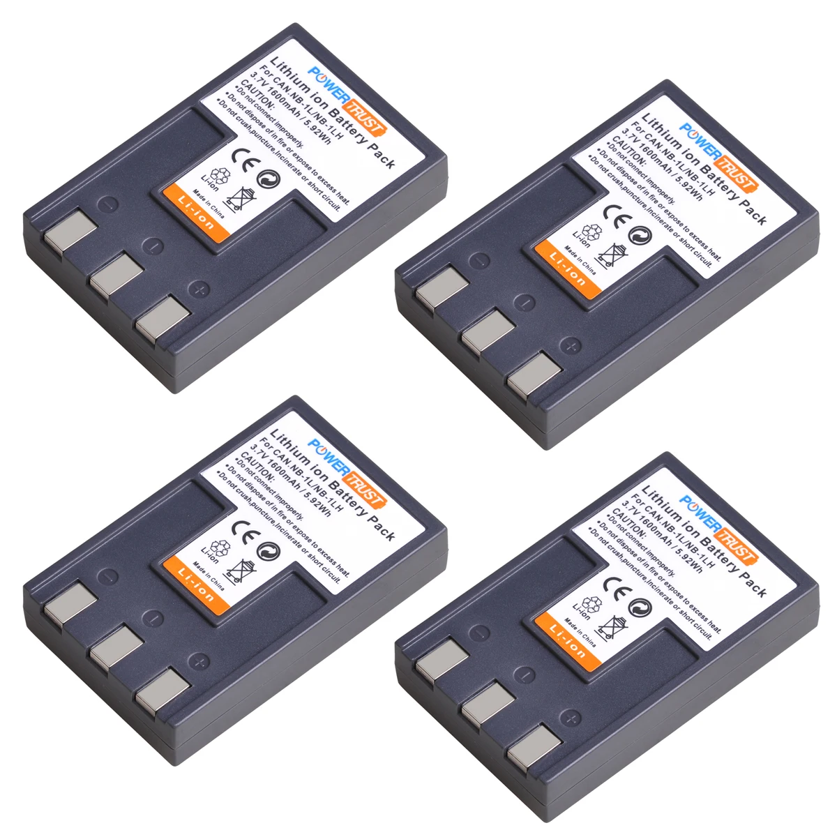 1600Mah Nb-1L Nb-1Lh Batteria Nb1L Per Canon Ixy Digital 200 200A 300 300A 320 400 430 450 500 S200 S23 Powershot S200 S230