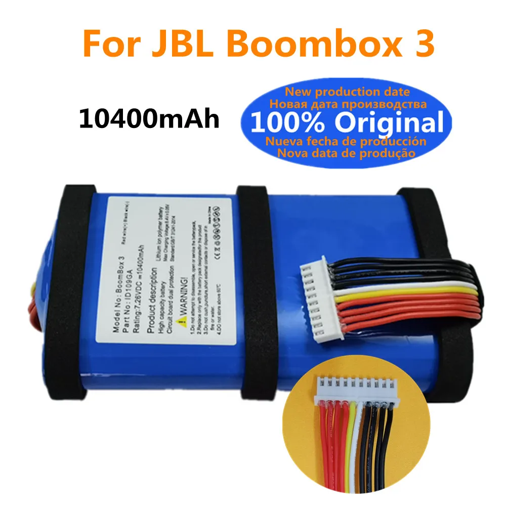 10400Mah Nuova Batteria Originale Boombox Altoparlante Bateria Per Jbl Boombox 3 Boomboox3 Altoparlante Bluetooth Wireless Batteria Bateria