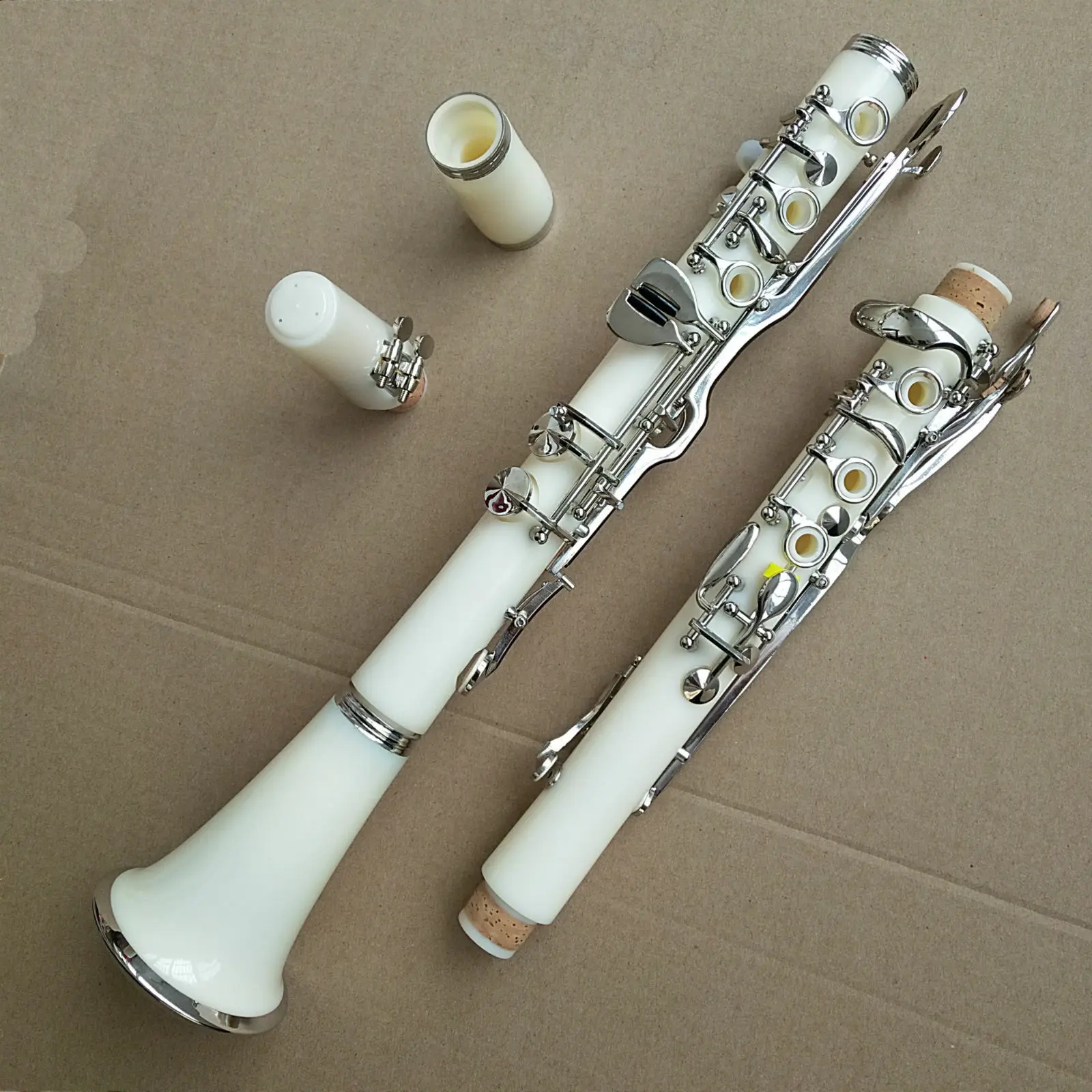 Eccellente Clarinetto Con Chiave G In Bachelite Con Custodia Clarinetto A Fascia Bianca