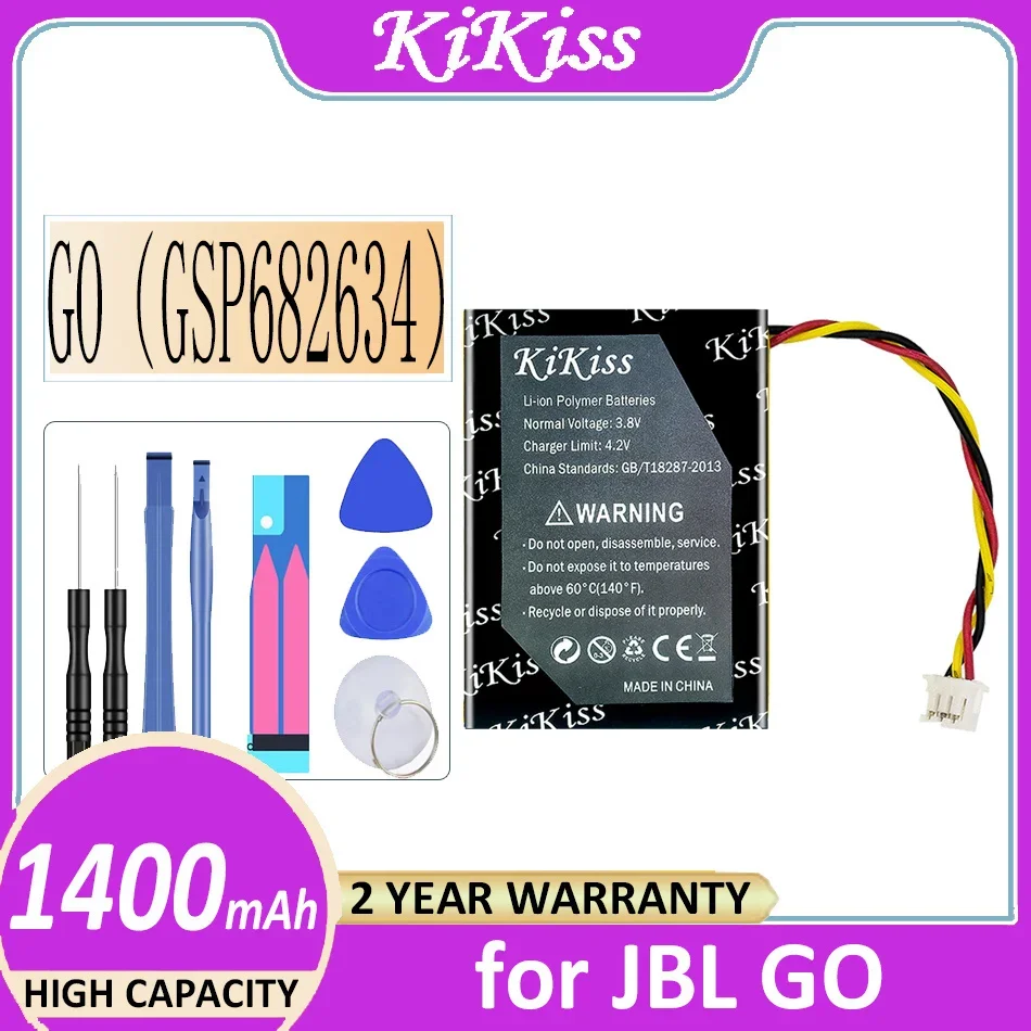 Batteria Kikiss 1300Mah/1400Mah Per Jbl Go Speaker Go 3 Go3 Speaker Bateria