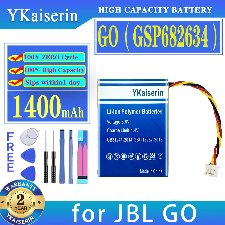 Batteria Ykaiserin 1300Mah/1400Mah Per Altoparlante Jbl Go 3 Go3 Bateria