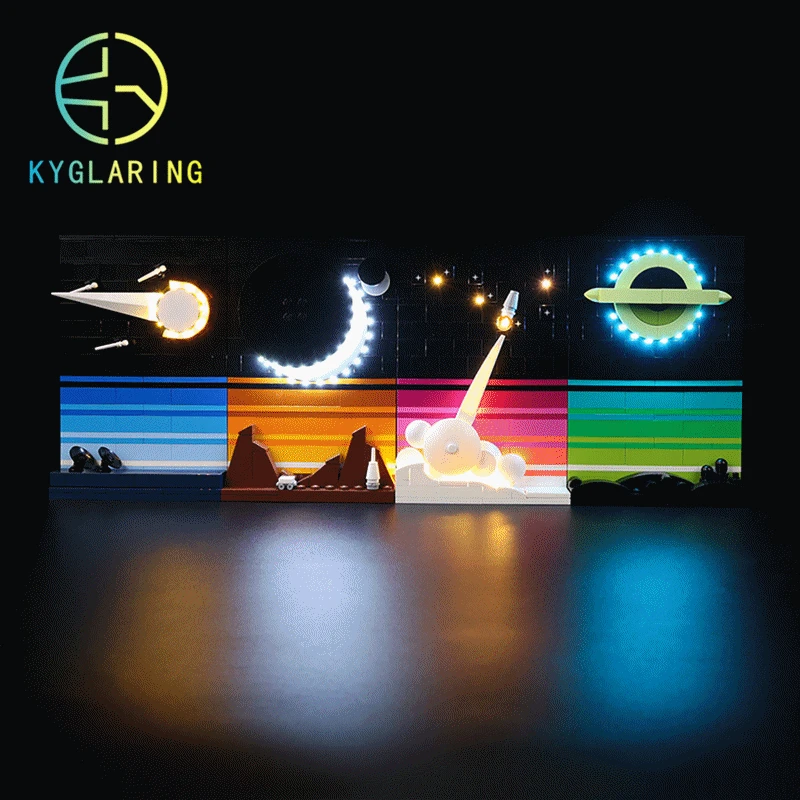 Kyglaring Led Light Kit Per Il 21340 Tales Of The Space Age Block Model (Non Inclusi Building Blocks)