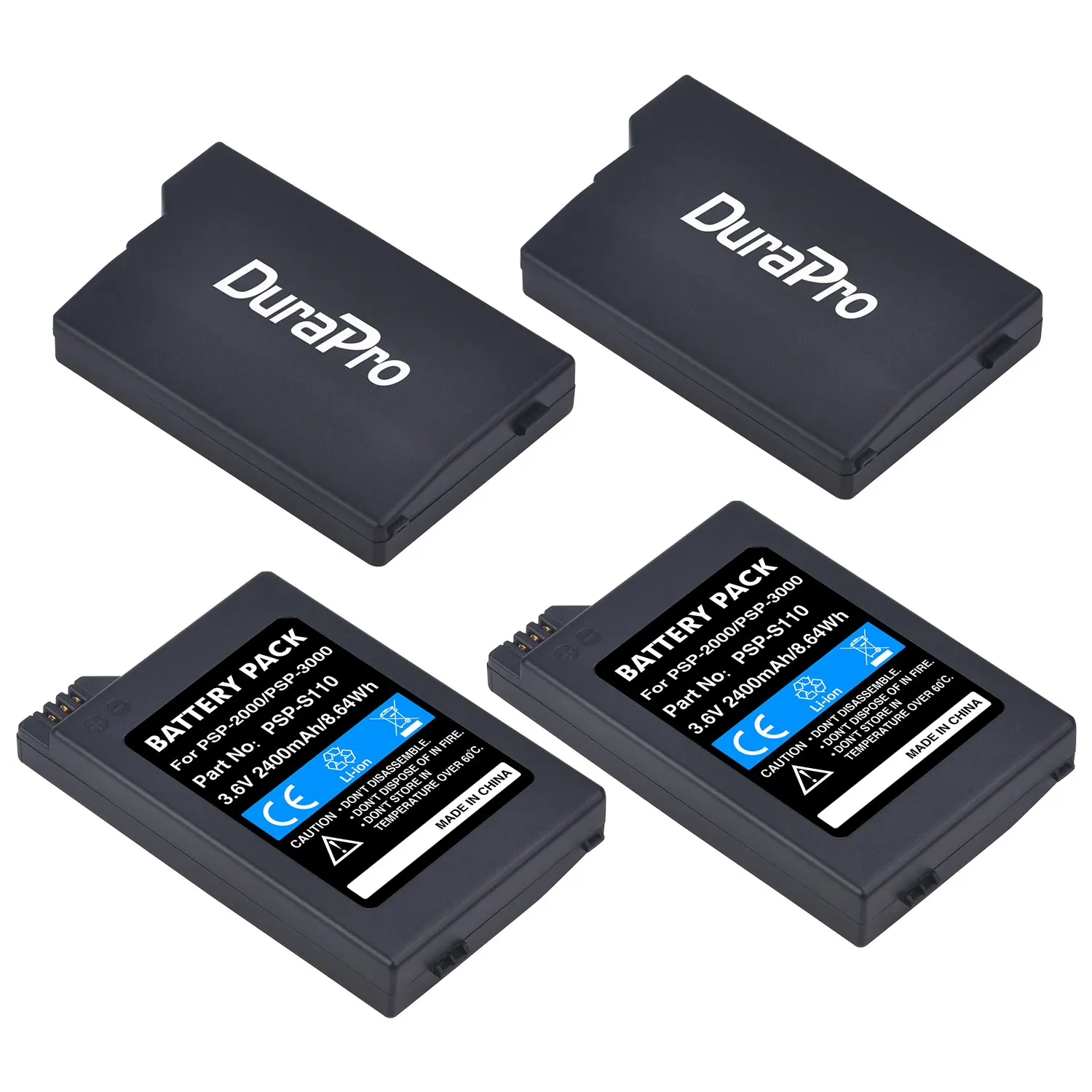 Batteria Durapro Per Sony Psp 2000 Psp 3000 Playstation Batterie Ricaricabili Portatili 2400Mah 3.6V Power Bateria Battery Pack