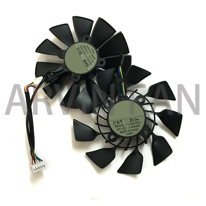 2 Pz/Set 95Mm 12V 0.5A T129215Su, Ventola Della Scheda Grafica, Dispositivo Di Raffreddamento Vga, Per Gtx 780-Dc2,Gtx 780Ti,Striker-Gtx 760, Sostitui