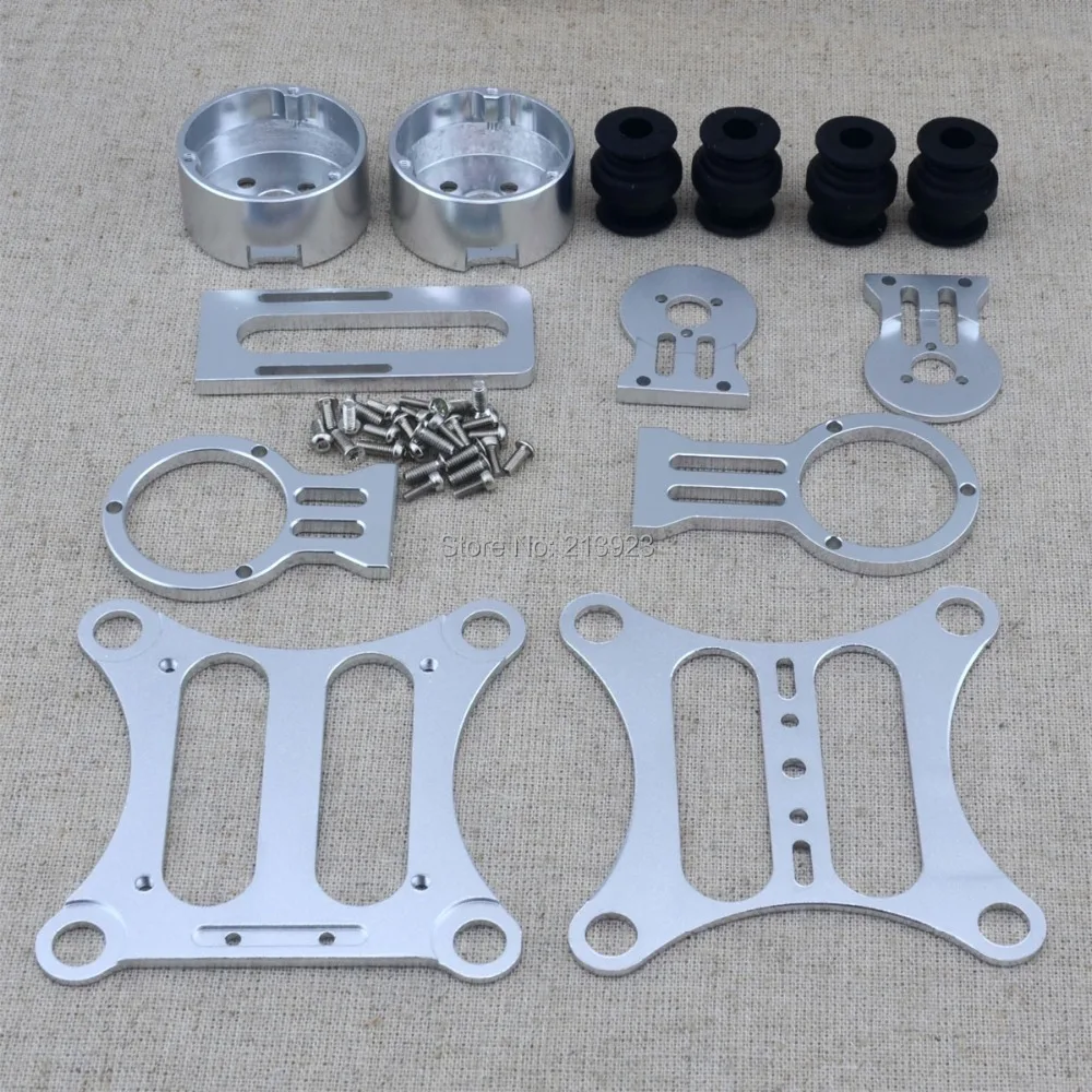 2 Assi In Alluminio Brushless Camera Staffa Di Montaggio Kit Fpv Cnc Metallo Aerea Ptz Per Dji Phantom 1 2 / Walkera Qr X350 Gopro Hero 3
