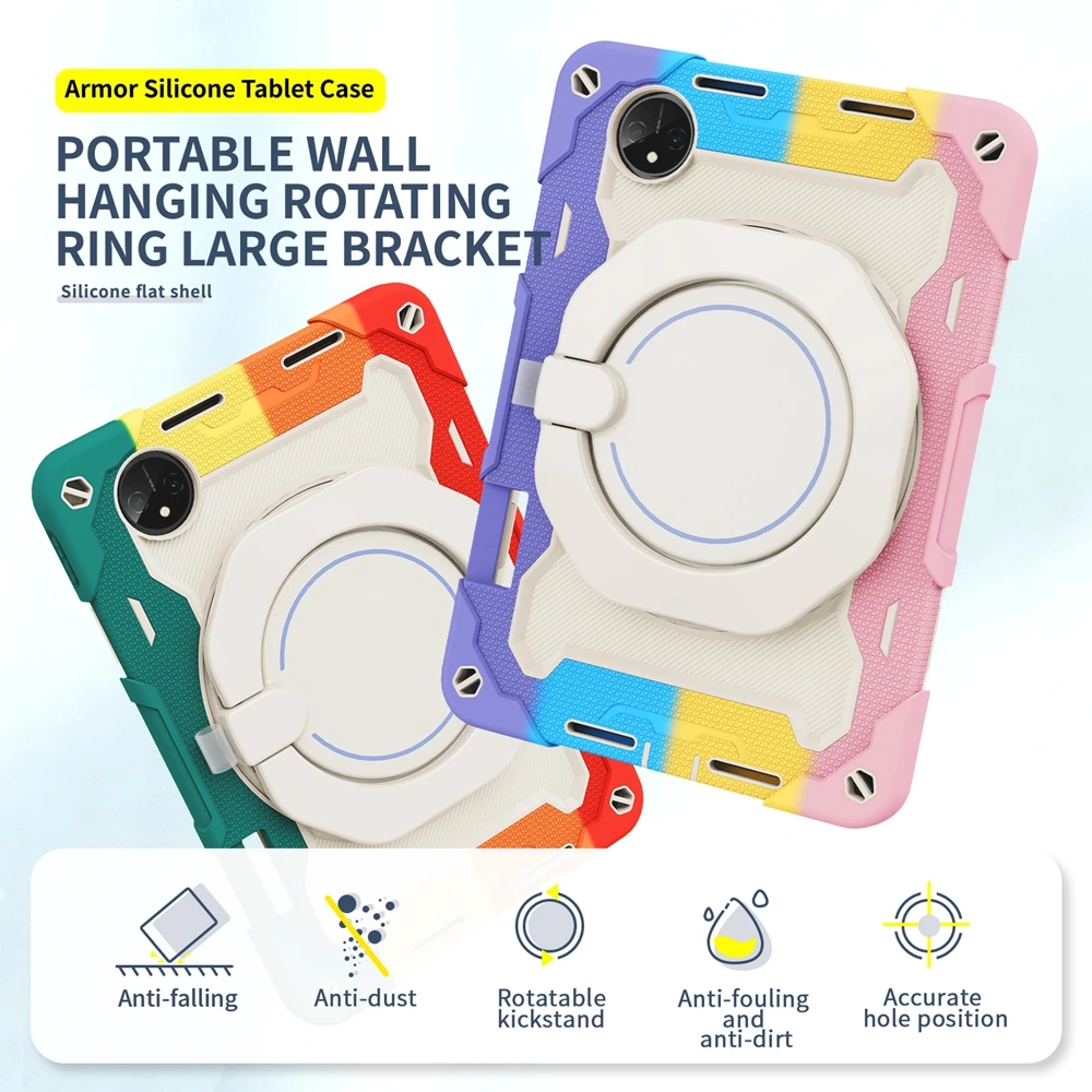 Per Huawei Matepad Pro 11 Pollici 2022 Got-Al09 Got-Al19 Got-W09 Custodia Per Bambini Sicura Pc Silicone Antiurto Pull Ring Stand Tablet Cover