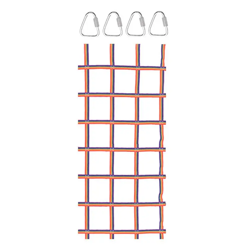 Net Climbing Indoor Outdoor Weave Net Muslimswingset Polyester Rope Ladder Warrior