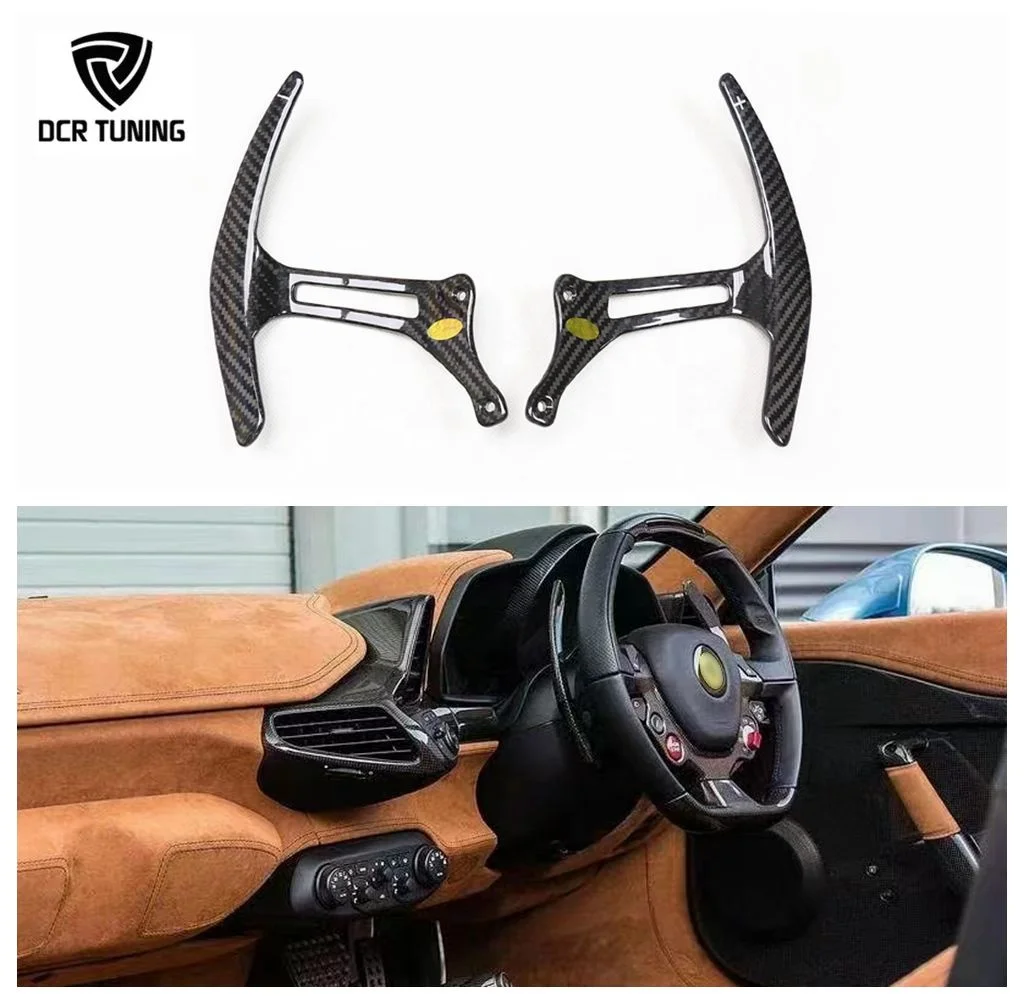 Shifters In Fibra Di Carbonio Per Ferrari 458 California T Ff F8 Shifters Paddle Shifters In Fibra Di Carbonio