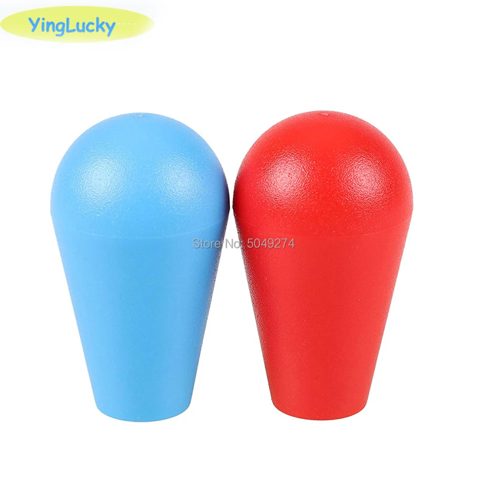 2 Piezas Bola Superior Ovalada De Cristal Basculante Cabeza Para Zippy Sanwa Joystick Arcade Palo Estilo Americano Joystick