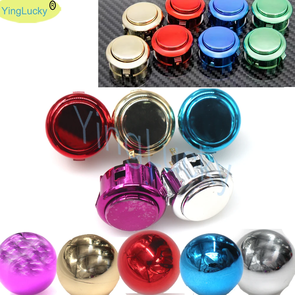 1Pcs Sanwa Lb-35 Bola Arcade Joystick Cromo Bola Superiore Basculante Bola 35 Millimetri Bola Encaja Sanwa Jlf-Tp-8T Bastone