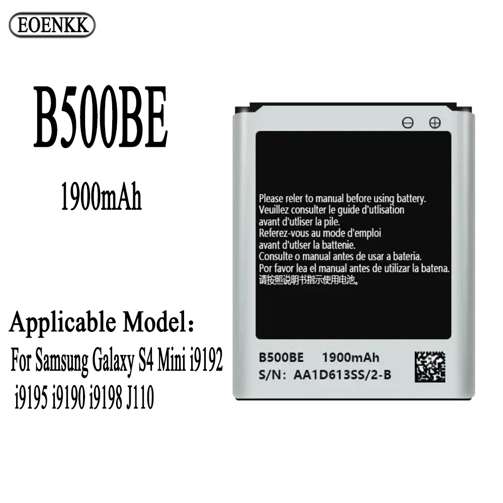 Batteria B500Ae B500Be Per Batteria Samsung Per Samsung Galaxy S4 Mini I9192 I9195 I9190 I9198 J110 Capacità Batteria Del Telefono