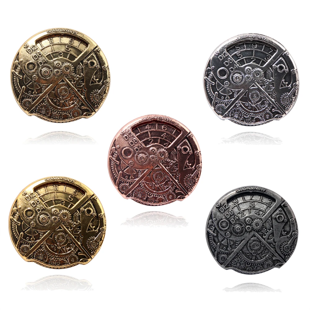 7-In-1 Roulette Dadi Unique Dnd Dadi Tower-Dungeons And Dragons Giochi Di Ruolo Dadi Portachiavi Accessori Per Gioielli