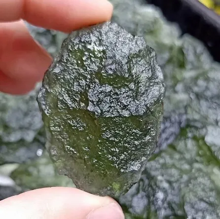 Moldavite Natural Czech Meteorite Impact Glass Pietra Grezza Crystal Energy Stone