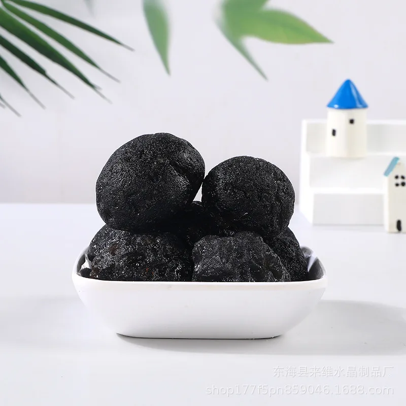 Naturale Casuale Nero Meteorite Minera Campione Di Cristallo Reiki Healing Energy Gemstone Home Decor
