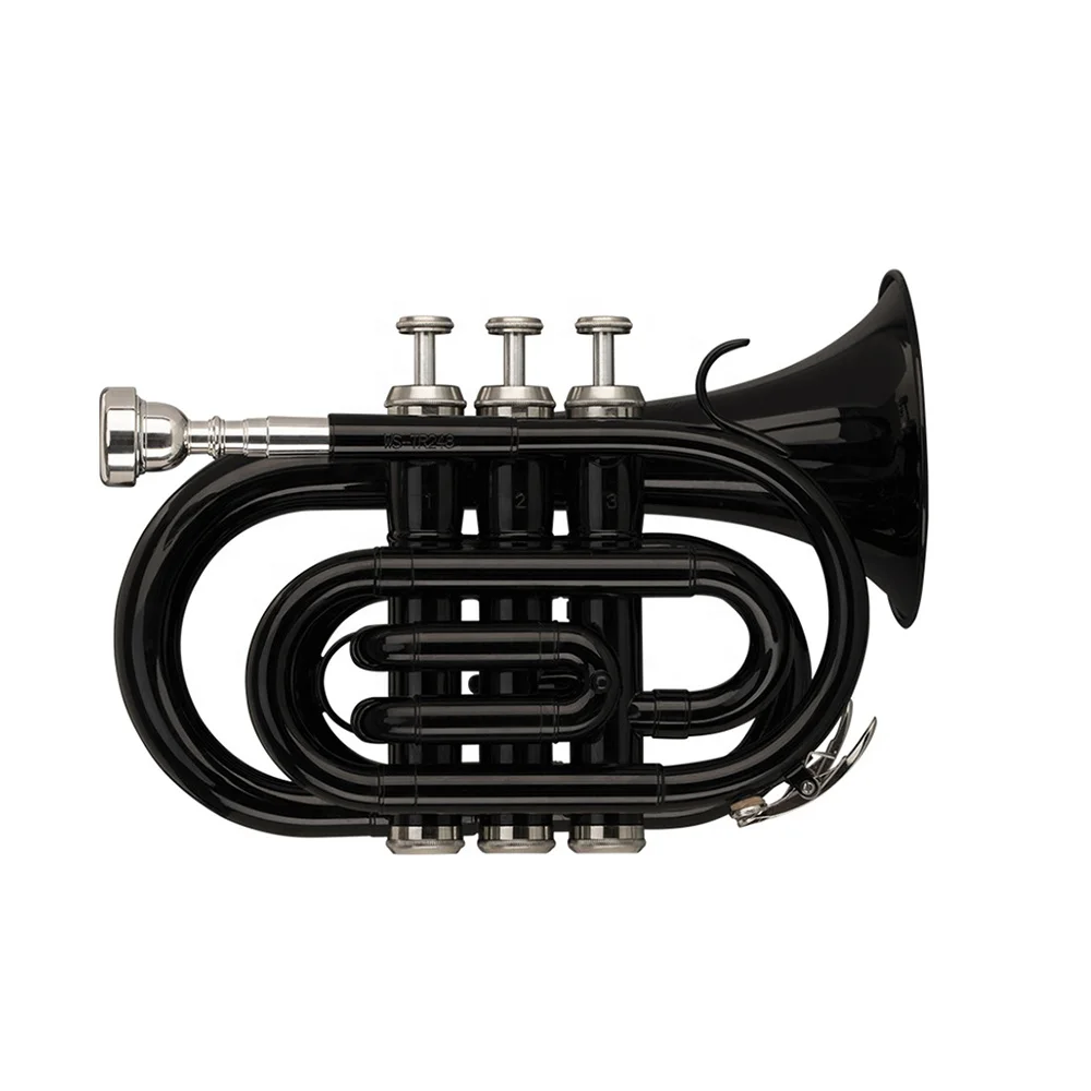 Seasound Oem Economico Nero Mini Pocket Tromba Strumento Trompette Jypt406Bk