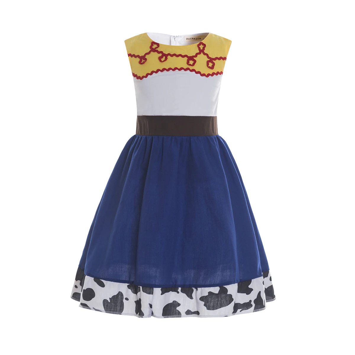 Vestito Ispirato Legnoso Ragazze Senza Maniche Toy Story Personaggio Cosplay Jessie Cowgirl Cowboy Cowgirl Outfit Costume Di Halloween Regalo
