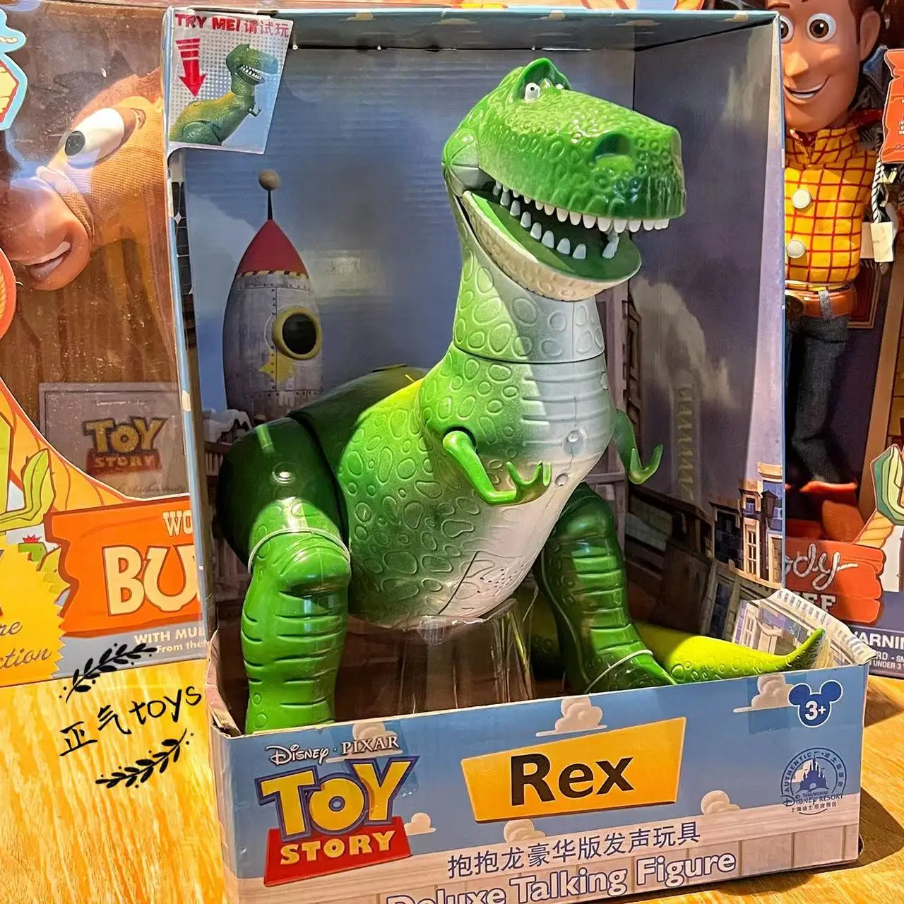 Disney Original Toy Story Rex Interactive Talking Action Figure Hamm Woody Buzz Christmas Gift Collection Toys