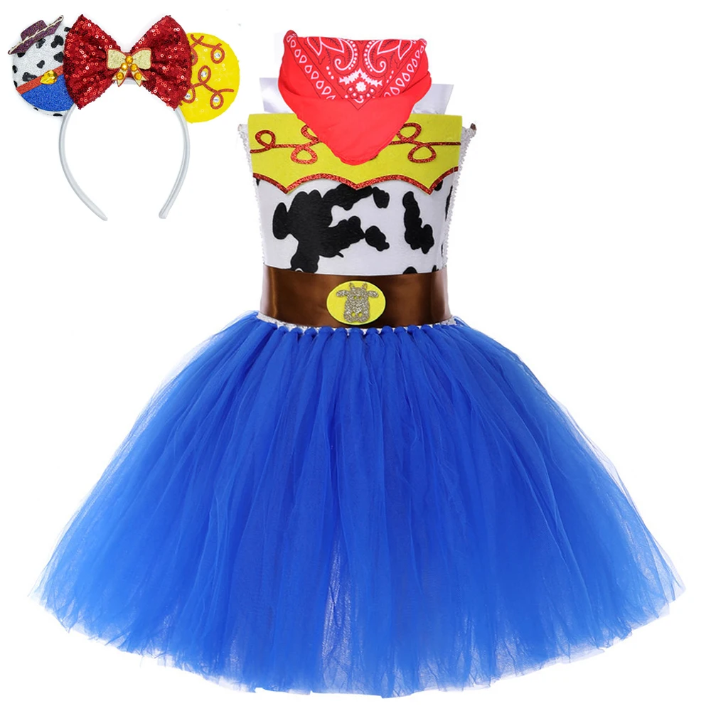 Disney Toy Story Jessie Costumes For Girls Kids Christmas Halloween Fancy Dress Woody Cowgirl Tutu Outfit Vestiti Per Feste Di Compleanno