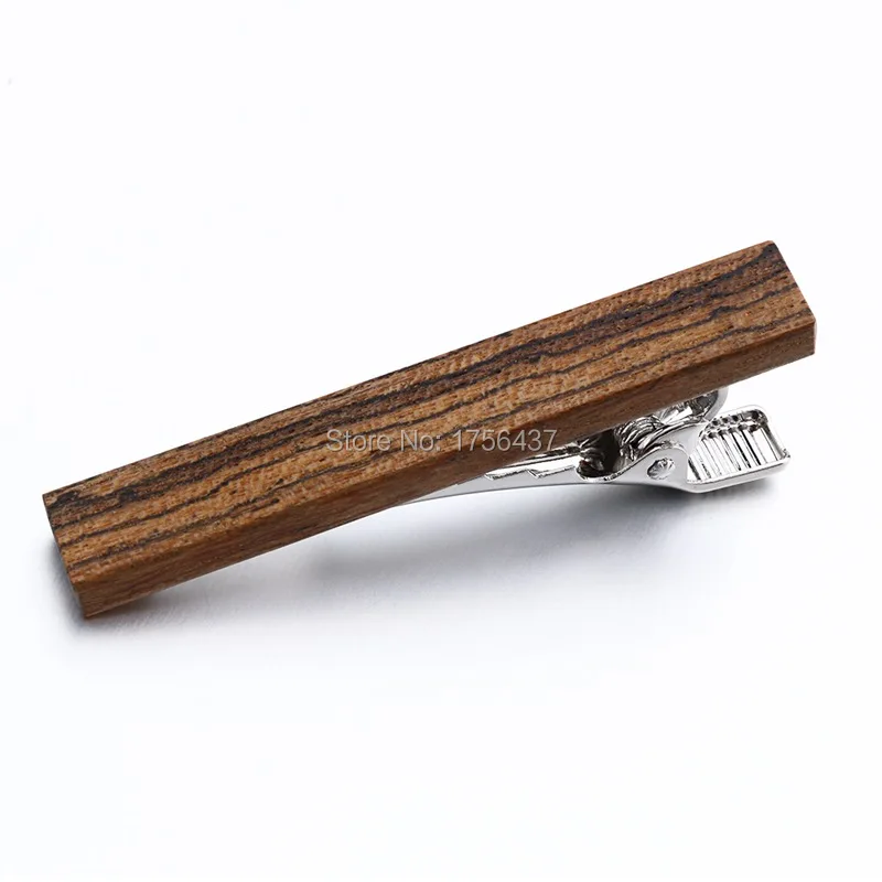 Vendita Calda Di Alta Qualità Di Legno Clip Di Legame Morsetto Legnosità Tie Bar Per Mens Formale Affari Festa Di Nozze Cravatta Tie Bar Clip Di Legno