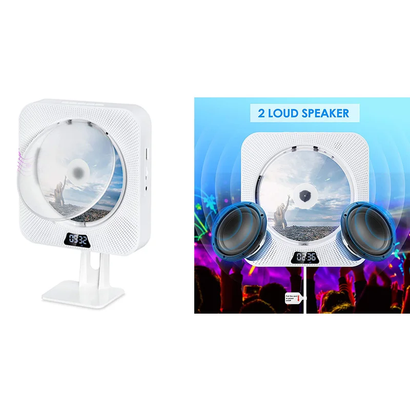 Lettore Cd Portatile Lettore Mp3 Usb Audio Domestico Integrato Bluetooth