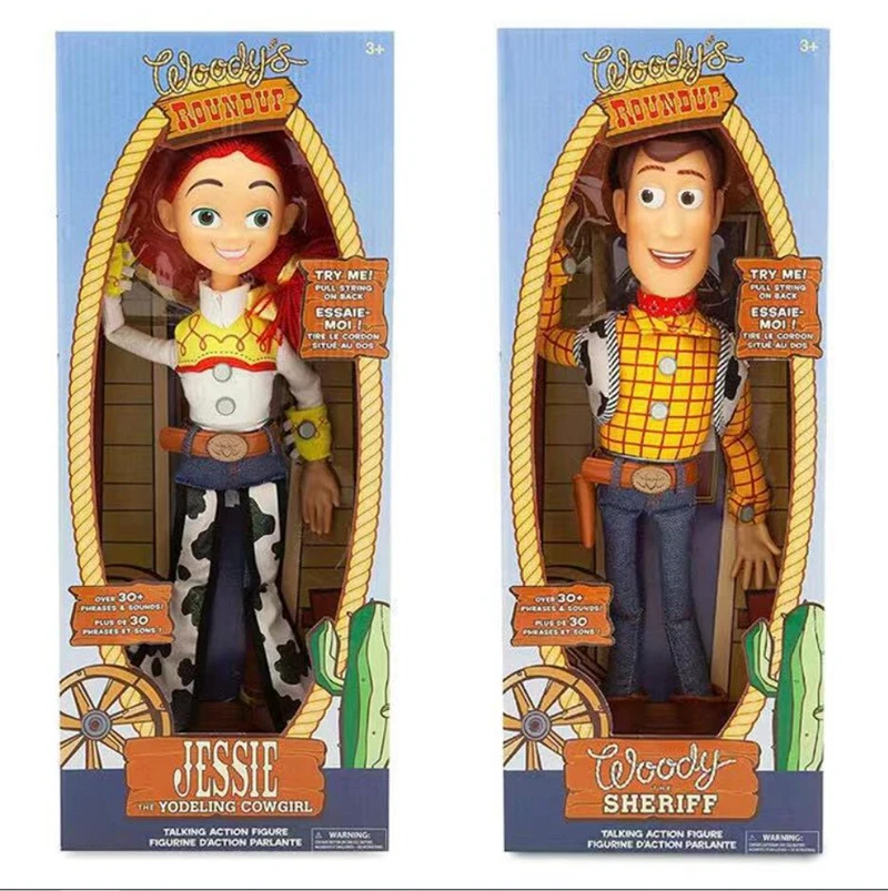 40Cm Anime Toy Story 2 Woody Jessie Action Figure Toys Talking Woody Sing Soft Decoration Compleanno Regali Per Bambini Drop Shipping