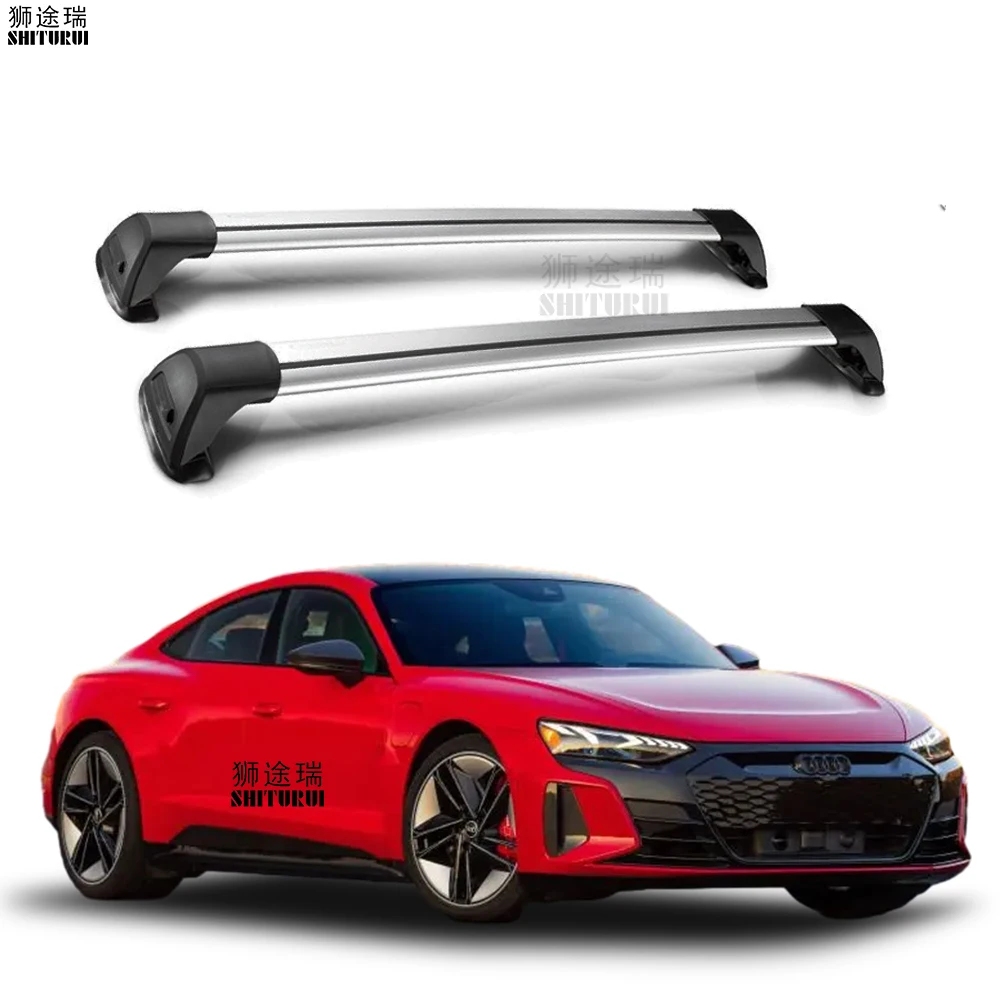 2 Pz Per Audi E-Tron Gt 4 Porte Coupe 2020 - 2024 Berlina Roof Bar Auto Speciale Lega Di Alluminio Cintura Serratura Led Tiro Corss Rack