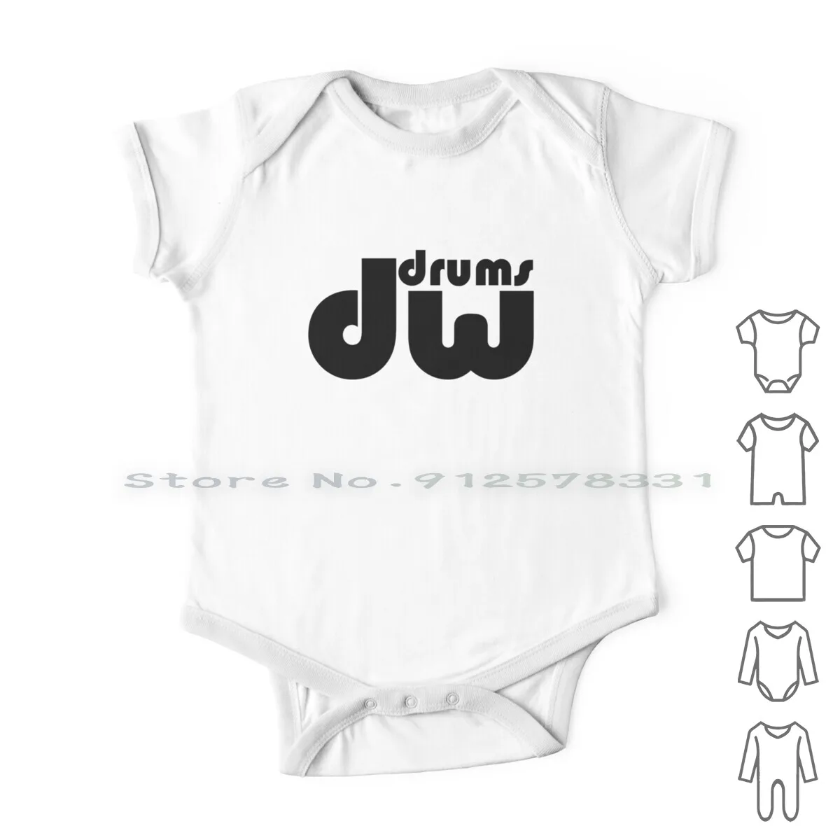 Dw Drums Logo Neonato Vestiti Pagliaccetti Tute Di Cotone Musica Batterista Symbals Kick Snare Band Concerto Pedale Inghilterra Infantile