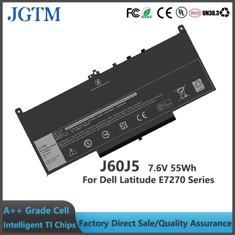 Batteria Per Laptop E7470 E7270 J60J5 Compatibile Con Dell Latitude E7470 E7270 7470 7270 Serie Tipo 0 Mc34Y Mc34Y R1V85 242Wd Gg4Fm