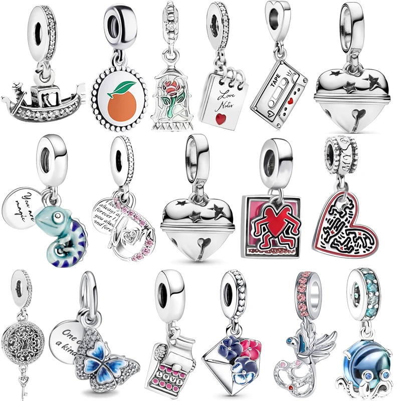 Il Più Nuovo Octopus Canada Dog Butterfly Goose Rose Bead Pendant Fit Original Pandora Charms Bracciale Color Argento Gioielli Da Donna Fai Da Te