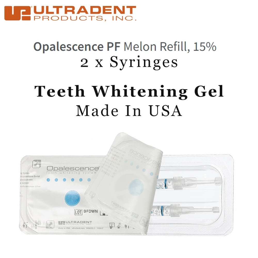 Opalescence Whitening 15% Gel Pf 15 Blaniment Due Siringhe Ricarica Paziente Kit Da Portare A Casa Sistema Ultrament Americano Professionale