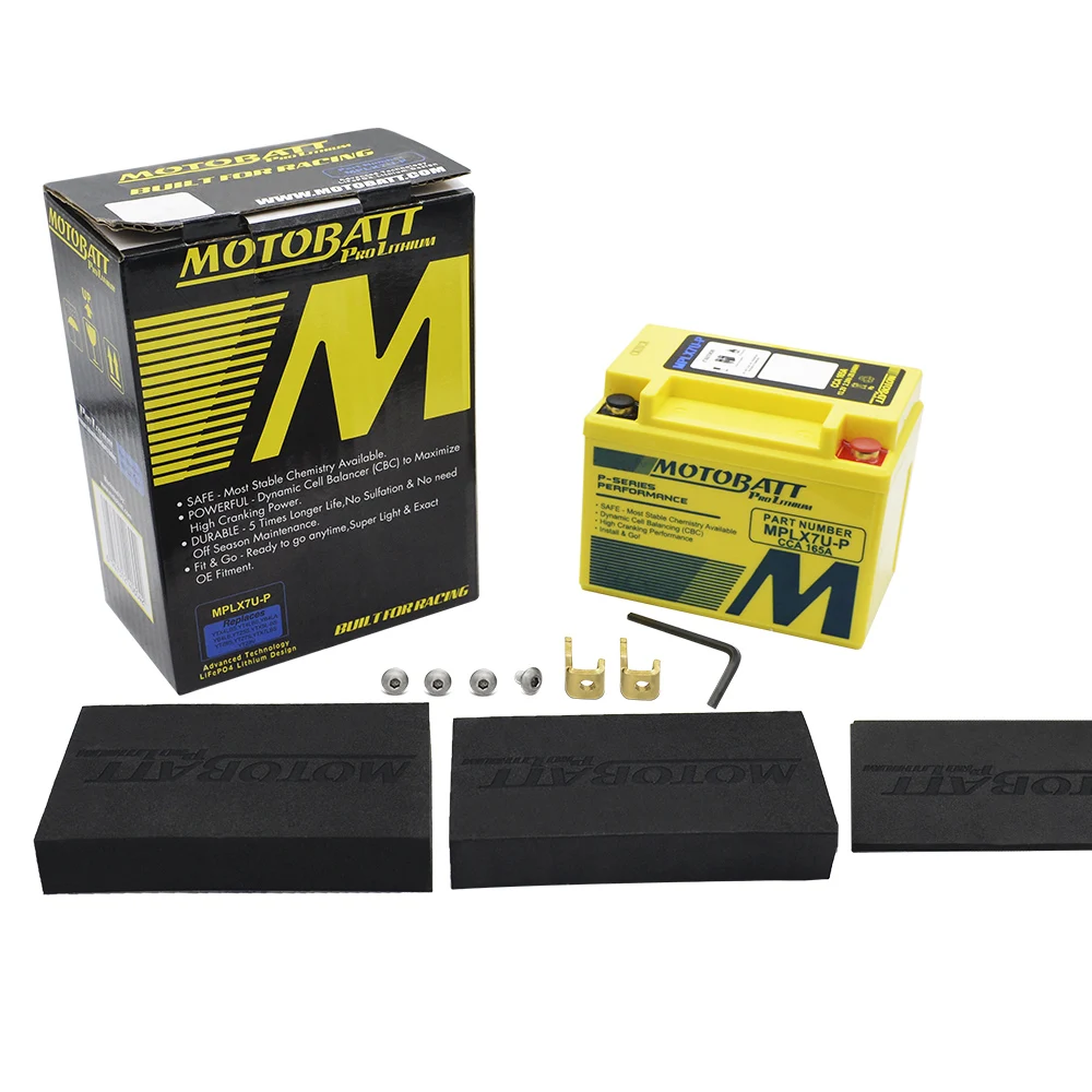 Motobatt Kawasaki 100 Mplx7U-P Pro Batteria Agli Ioni Di Litio Lifepo4 12V 2.2Ah 165Cca Bateria Moto Manutenzione Universale