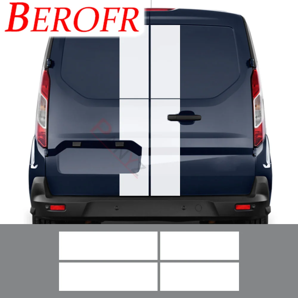 2 Pz/Lotto Adesivi Per Auto Per Ford Transit Tourneo Custom & Connect Sport Kit Di Strisce Per Porte Posteriori Van Decalcomanie Accessori Per La Mess