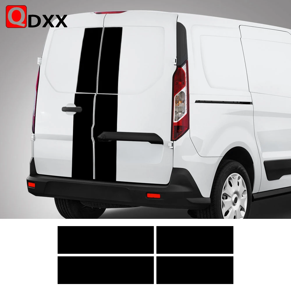 2 Pezzi Lotto Adesivi Per Auto Per Ford Transit Tourneo Custom & Connect Sport Kit Di Strisce Per Porte Posteriori Van Decalcomanie Accessori Per La M