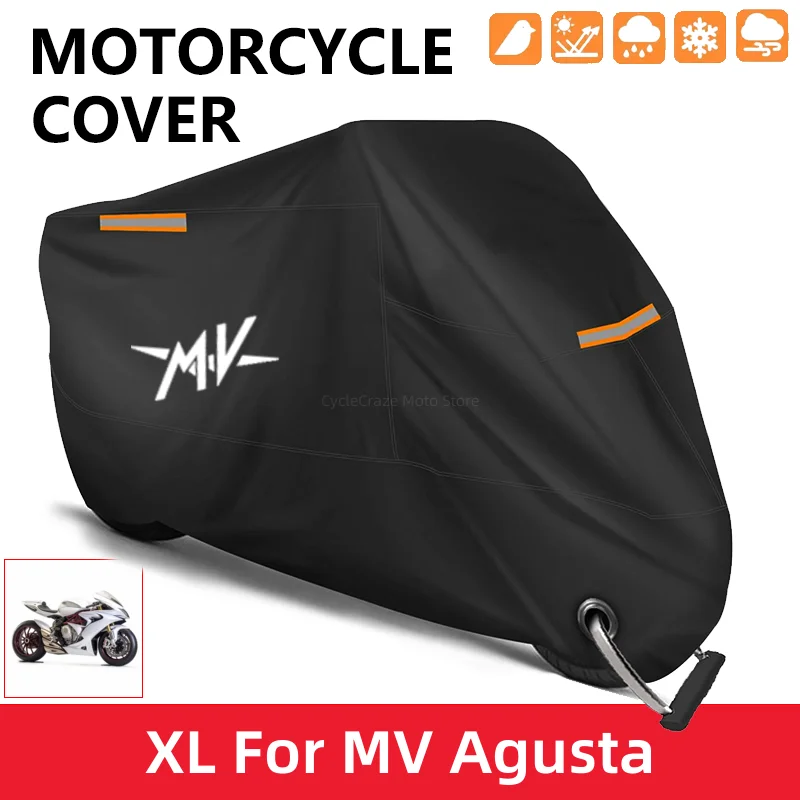 Copertura Del Motociclo Impermeabile Outdoor Scooter Protezione Uv Antipolvere Copertura Antipioggia Per Mv Agusta 675 800 Brutale 800 1000 Turismo Ve