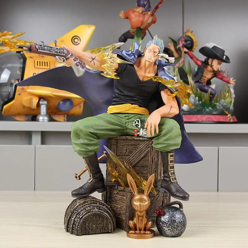 25Cm One Piece Anime Figures Benn Beckman Figurine Shanks Red Hair Pirates Gk Statue Pvc Statue Model Collection Toy Christmgift