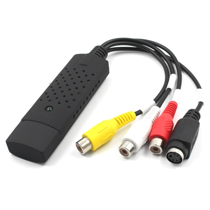 Scheda Di Acquisizione Video Usb, Convertitore Audio Video Grabber Per Rca A Usb Converti Vhs Mini Dv Vcr Hi8 Dvd A Digital Facile Installazione