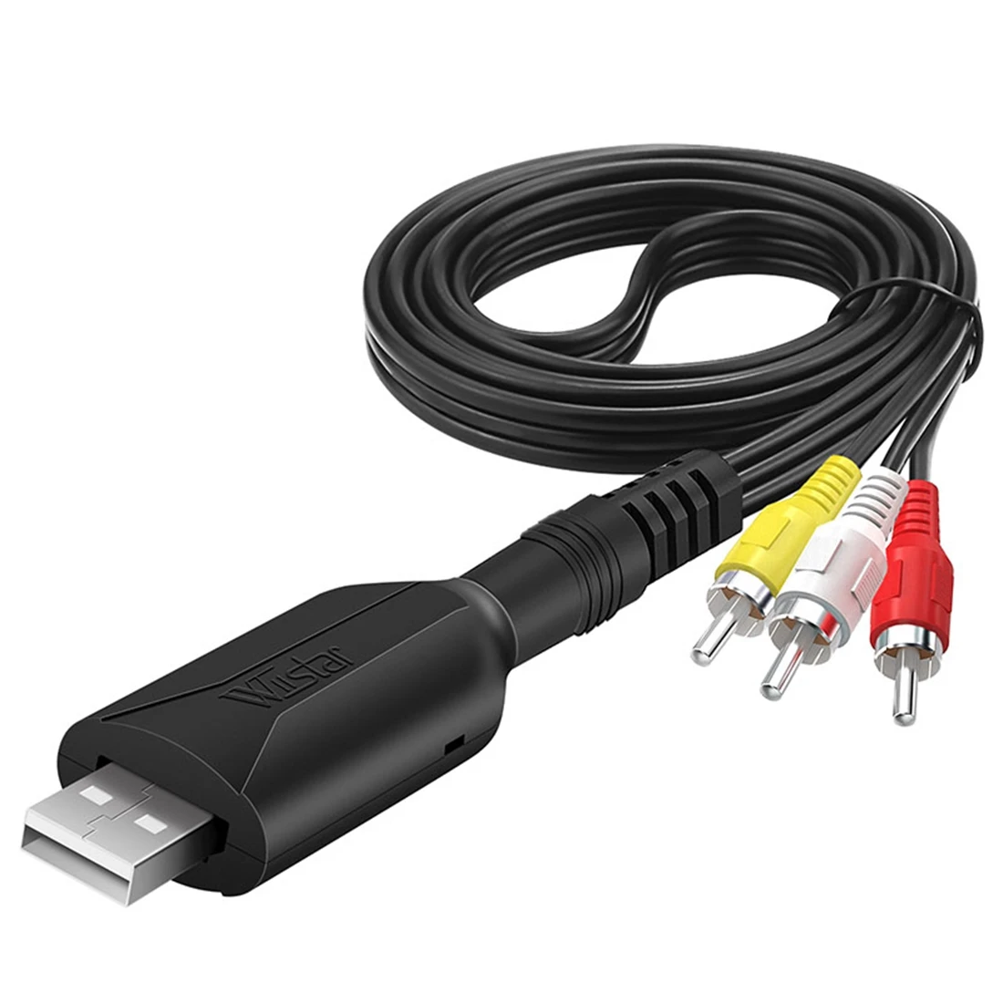 Wiistar Usb Video Capture Card Vhs A Digital Rca A Usb 2.0 Convertitore Adattatore Dispositivo Di Acquisizione Audio Facile Da Collegare Vcr Dvr Tv
