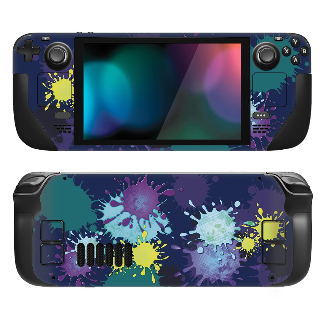 Playvital Set Completo Decalcomania Protettiva Per La Pelle Per Lcd Steam Deck, Adesivi Personalizzati Cover In Vinile Per Steam Deck Oled - Splatteri