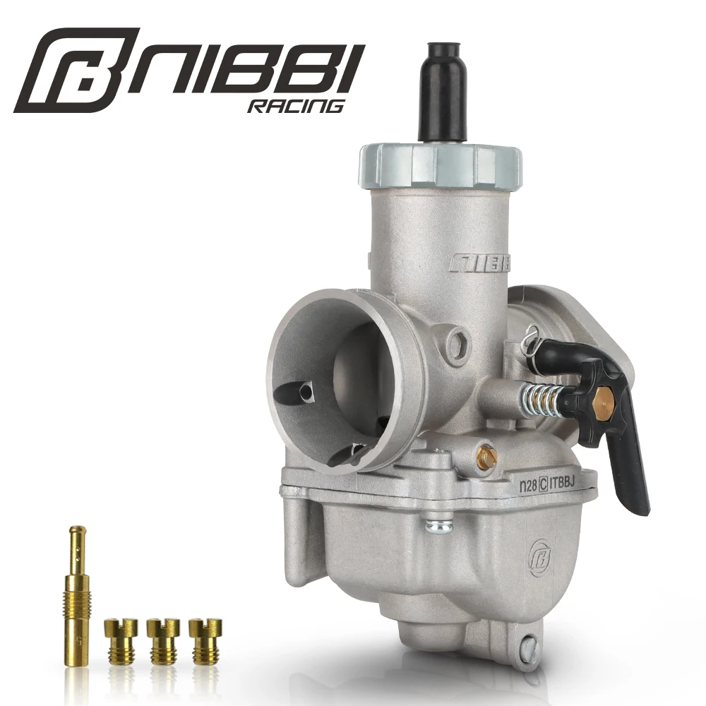 Nibbi Pez 28 Carburatore 30Mm Con Carb Jets 50Cc 125Cc 250Cc Motore Per Gy6 Yamaha Kawasaki Suzuki Pitbike Accessori Moto