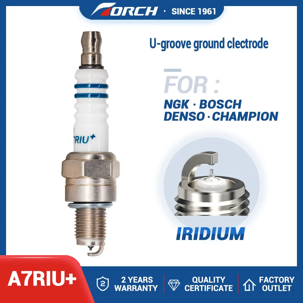 Torcia A7Riu A7Riu + Candela Per Yamaha Cr90 Honda Cb125S, Candela Moto Iridio Per Gy6 50Cc-150Cc