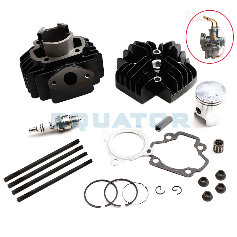 1 Set Of Carburetor Combination Piston Cylinder Rings Kit Fit For Yamaha Pw 50 Pw50 50Cc 1981-2017 40Mm