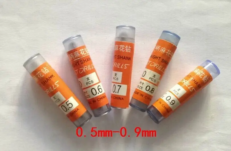 Commercio All'Ingrosso 50Pcs Micro Trapani Set 0.5 Millimetri ~ 0.9 Millimetri Pcb Cnc Presse Adatto Dremel Punte In Metallo Duro Micro Drill Bits Cnc